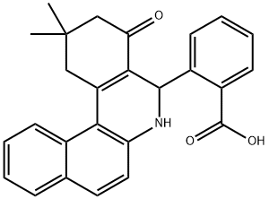 2-(2,2-dimethyl-4-oxo-1,2,3,4,5,6-hexahydrobenzo[a]phenanthridin-5-yl)benzoic acid Struktur