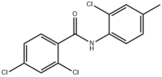 2,4-dichloro-N-(2-chloro-4-methylphenyl)benzamide Struktur