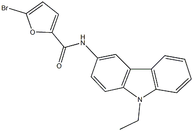 5-bromo-N-(9-ethyl-9H-carbazol-3-yl)-2-furamide Struktur