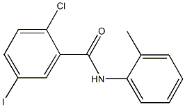 2-chloro-5-iodo-N-(2-methylphenyl)benzamide Struktur