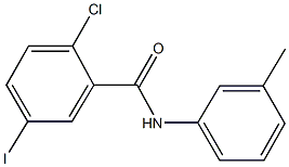 2-chloro-5-iodo-N-(3-methylphenyl)benzamide Struktur