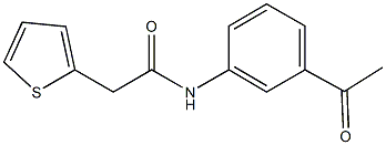 N-(3-acetylphenyl)-2-(2-thienyl)acetamide Struktur