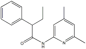 N-(4,6-dimethyl-2-pyridinyl)-2-phenylbutanamide Struktur