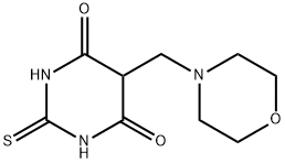 5-(4-morpholinylmethyl)-2-thioxodihydro-4,6(1H,5H)-pyrimidinedione Struktur