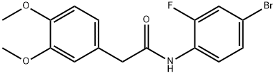 N-(4-bromo-2-fluorophenyl)-2-(3,4-dimethoxyphenyl)acetamide Structure