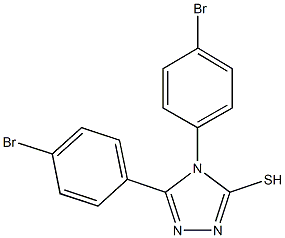 4,5-bis(4-bromophenyl)-4H-1,2,4-triazol-3-yl hydrosulfide Struktur