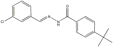 4-tert-butyl-N'-(3-chlorobenzylidene)benzohydrazide Struktur