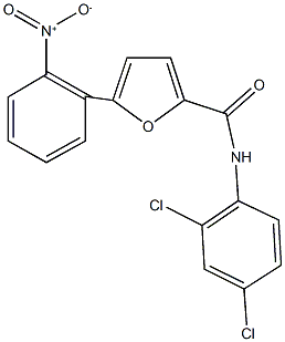 N-(2,4-dichlorophenyl)-5-{2-nitrophenyl}-2-furamide Struktur