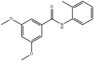 3,5-dimethoxy-N-(2-methylphenyl)benzamide Struktur