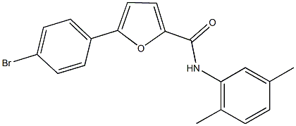 5-(4-bromophenyl)-N-(2,5-dimethylphenyl)-2-furamide Struktur