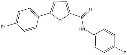 5-(4-bromophenyl)-N-(4-fluorophenyl)-2-furamide Struktur