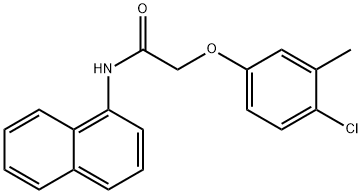 2-(4-chloro-3-methylphenoxy)-N-(1-naphthyl)acetamide Struktur