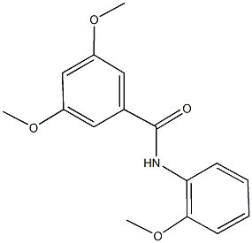 3,5-dimethoxy-N-(2-methoxyphenyl)benzamide Struktur