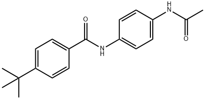 N-[4-(acetylamino)phenyl]-4-tert-butylbenzamide Struktur