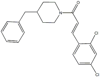 4-benzyl-1-[3-(2,4-dichlorophenyl)acryloyl]piperidine Struktur