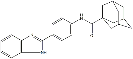 N-[4-(1H-benzimidazol-2-yl)phenyl]-1-adamantanecarboxamide Struktur