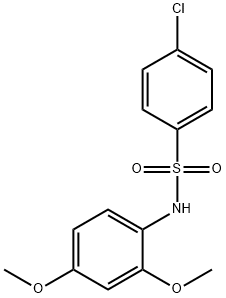 4-chloro-N-(2,4-dimethoxyphenyl)benzenesulfonamide Struktur