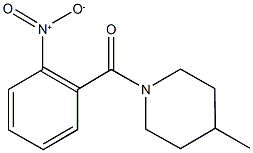 1-{2-nitrobenzoyl}-4-methylpiperidine Struktur