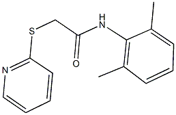 N-(2,6-dimethylphenyl)-2-(2-pyridinylsulfanyl)acetamide Struktur