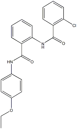 2-[(2-chlorobenzoyl)amino]-N-(4-ethoxyphenyl)benzamide Struktur