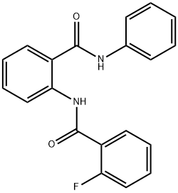 2-[(2-fluorobenzoyl)amino]-N-phenylbenzamide Struktur