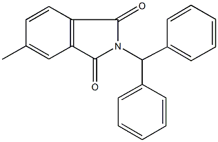 2-benzhydryl-5-methyl-1H-isoindole-1,3(2H)-dione Struktur