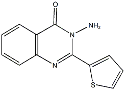 3-amino-2-(2-thienyl)-4(3H)-quinazolinone Struktur