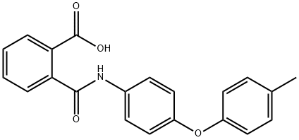 2-{[4-(4-methylphenoxy)anilino]carbonyl}benzoic acid Struktur