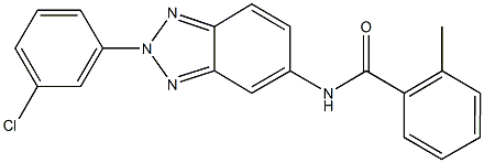 N-[2-(3-chlorophenyl)-2H-1,2,3-benzotriazol-5-yl]-2-methylbenzamide Struktur