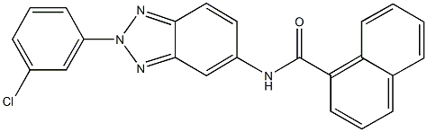 N-[2-(3-chlorophenyl)-2H-1,2,3-benzotriazol-5-yl]-1-naphthamide Struktur