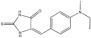 5-{4-[ethyl(methyl)amino]benzylidene}-2-thioxo-4-imidazolidinone Struktur