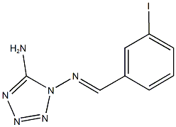 N-(5-amino-1H-tetraazol-1-yl)-N-(3-iodobenzylidene)amine Struktur