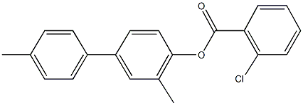 3,4'-dimethyl[1,1'-biphenyl]-4-yl 2-chlorobenzoate Struktur