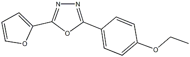 2-(4-ethoxyphenyl)-5-(2-furyl)-1,3,4-oxadiazole Struktur