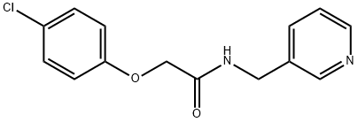 2-(4-chlorophenoxy)-N-(3-pyridinylmethyl)acetamide Struktur