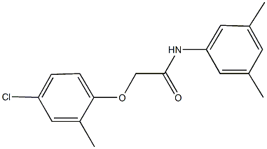 2-(4-chloro-2-methylphenoxy)-N-(3,5-dimethylphenyl)acetamide Struktur