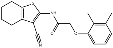 N-(3-cyano-4,5,6,7-tetrahydro-1-benzothien-2-yl)-2-(2,3-dimethylphenoxy)acetamide Struktur