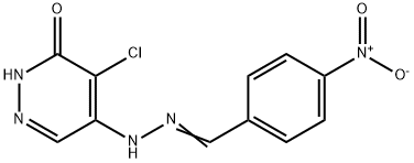 4-nitrobenzaldehyde (5-chloro-6-oxo-1,6-dihydro-4-pyridazinyl)hydrazone Struktur