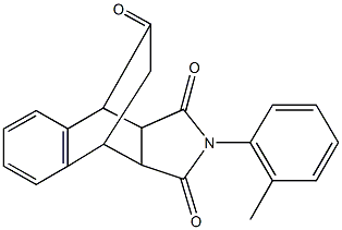 11-(2-methylphenyl)-11-azatetracyclo[6.5.2.0~2,7~.0~9,13~]pentadeca-2,4,6-triene-10,12,14-trione Struktur