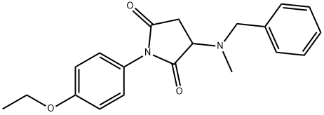 3-[benzyl(methyl)amino]-1-(4-ethoxyphenyl)-2,5-pyrrolidinedione Struktur