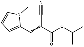 isopropyl 2-cyano-3-(1-methyl-1H-pyrrol-2-yl)acrylate Struktur