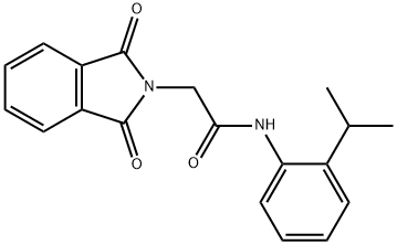 2-(1,3-dioxo-1,3-dihydro-2H-isoindol-2-yl)-N-(2-isopropylphenyl)acetamide Struktur