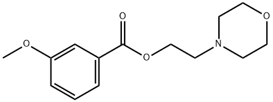 2-morpholin-4-ylethyl 3-methoxybenzoate Struktur