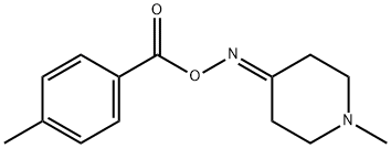 1-methylpiperidin-4-one O-(4-methylbenzoyl)oxime Struktur