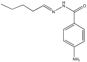 4-amino-N'-pentylidenebenzohydrazide Struktur