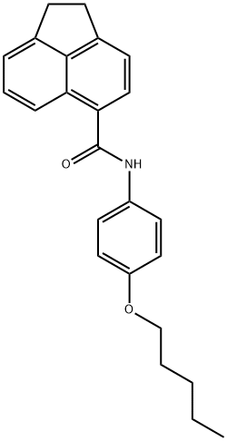 N-[4-(pentyloxy)phenyl]-1,2-dihydro-5-acenaphthylenecarboxamide Struktur