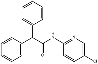 N-(5-chloro-2-pyridinyl)-2,2-diphenylacetamide Struktur