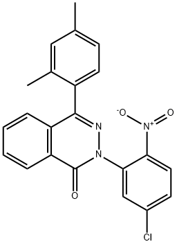 2-{5-chloro-2-nitrophenyl}-4-(2,4-dimethylphenyl)-1(2H)-phthalazinone Struktur