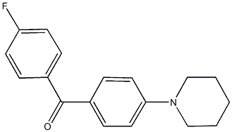 (4-fluorophenyl)[4-(1-piperidinyl)phenyl]methanone Struktur