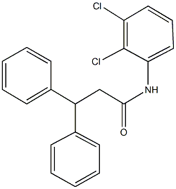 N-(2,3-dichlorophenyl)-3,3-diphenylpropanamide Struktur